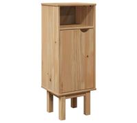 vidaXL Bathroom Wall Cabinet Hanging Wall Storage Cupboard Solid Wood Pine