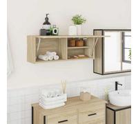 Vidaxl Bathroom Wall Cabinet Sonoma Oak 80X25X30 Cm Engineered Wood