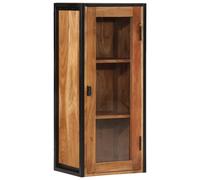 vidaXL Bathroom Wall Cabinet Wall Unit Cupboard Solid Wood Acacia and Iron
