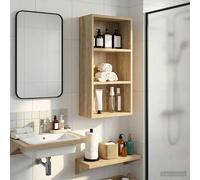 vidaXL Bathroom Wall Cabinet with Shelf Sonoma Oak 30 x 16 x 62.5 cm