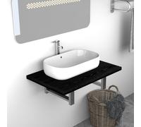 Bathroom Wall Shelf for Basin White Hanging Shelf Mounted Multi Sizes vidaXL