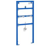 vidaXL Bathroom Wall Support Height Adjustable Blue 50 x 3 x 112 cm