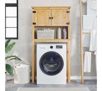 vidaXL Bathroom Washing Machine Cabinet Laundry Room Cabinet Solid Wood Pine
