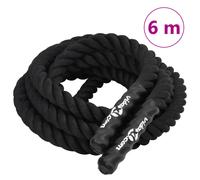 vidaXL Battle Rope Black 6 m 4.5 kg Polyester