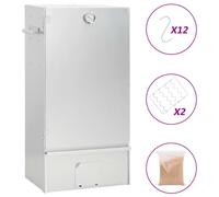 BBQ Oven Smoker Barbeque Grill BBQ Smoker Smokehouse Galvanised Steel vidaXL