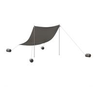 vidaXL Beach Canopy with Sand Anchors Beach Tent Sun Shelter Grey 214x236 cm