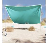 vidaXL Beach Canopy with Sand Anchors Green 304x300 cm