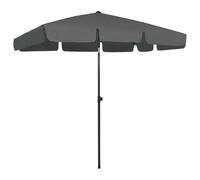 vidaXL Beach Parasol Anthracite 200x125 cm