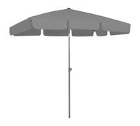vidaXL Beach Parasol Black 200x125 cm