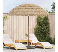 vidaXL Beach Parasol Brown Ø 206 x 209.5 cm Steel