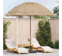 Beach Parasol Natural 255 x 255 x 255 cm Polyester and Steel