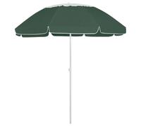 vidaXL Beach Parasol Green 300 cm