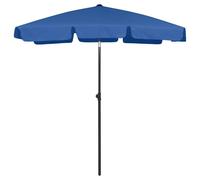 vidaXL Beach Parasol Outdoor Umbrella Sun Shelter Canopy Sunshade Azure Blue