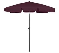 vidaXL Beach Parasol Outdoor Umbrella Sun Shelter Canopy Sunshade Bordeaux Red