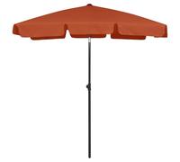 vidaXL Beach Parasol Outdoor Umbrella Sun Shelter Canopy Sunshade Terracotta
