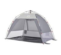 vidaXL Beach Tent 2-Person Grey Quick Release Waterproof