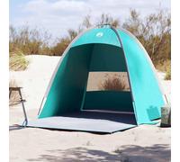 vidaXL Beach Tent 3-Person Sea Green Waterproof UK
