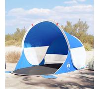 vidaXL Beach Tent Azure Blue Pop-up Waterproof