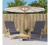 vidaXL Beach Towels 2 pcs Anthracite 60x135 cm Fabric 400 GSM