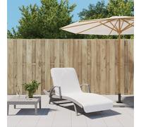 vidaXL Beach Towels 2 pcs White 75x200 cm Fabric 400 GSM