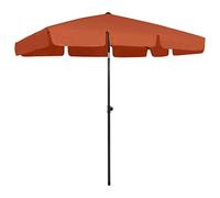 vidaXL Beach Umbrella Outdoor Paraso Sunshade Beach Canopy Outdoor Patio Parasol Patio Sun Shelter Tiki Parasol Beach Umbrella Terracotta