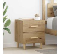 vidaXL Bed Cabinet 2 pcs Artisan oak 40 x 35 x 47.5 cm Engineered wood