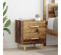vidaXL Bed Cabinet 2 pcs Old wood 40 x 35 x 47.5 cm Engineered wood