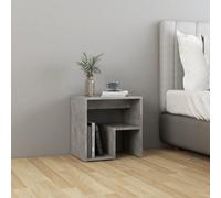 Vidaxl Bed Cabinet Concrete Grey 40X30X40 Cm Engineered Wood Bed Cabinets