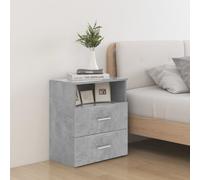 vidaXL Bed Cabinet Concrete Grey 50x32x60 cm