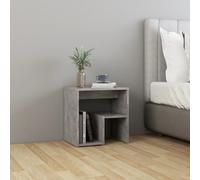 vidaXL Bed Cabinet Concrete Grey Engineered Wood Bedside Cabinet Nightstand