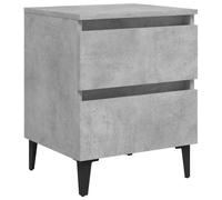 Vidaxl Bed Cabinet Concrete Grey 40X35X50 Cm Engineered Wood