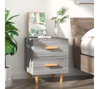 (grey sonoma, 1) vidaXL 1/2x Bed Cabinet Bedroom Nightstand Bedside Storage Table Multi Colours