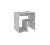 vidaXL Bed Cabinet Modern Home Bedroom Living Room Furniture Accessories Bedside Storage Cabinet Side Table Nightstand Chipboard Concrete Grey