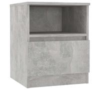 vidaXL Bed Cabinet Concrete Grey Engineered Wood Bedside Cabinet Nightstand