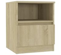 vidaXL Bed Cabinet Sonoma Oak Engineered Wood Bedside End Table Nightstand