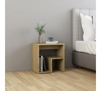 vidaXL Bed Cabinet Sonoma Oak Engineered Wood Bedside Cabinet Table Nightstand