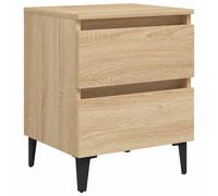 vidaXL Bed Cabinet Sonoma Oak Engineered Wood Nightstand Bedroom Furniture