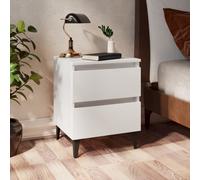 vidaXL Bed Cabinet White 40x35x50 cm Engineered Wood
