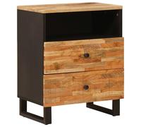 vidaXL Bed cabinet with Drawer Brown 50 x 33 x 62 cm Solid Mango Wood