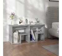 Vidaxl Bed Cabinets 2 Pcs Grey Sonoma 40X30X40 Cm Engineered Wood