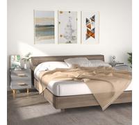 vidaXL Bed Cabinets 2 pcs Grey Sonoma 40x35x47.5 cm