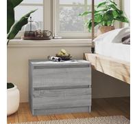 vidaXL Bed Cabinets 2 pcs Grey Sonoma 50x39x43.5 cm Engineered Wood