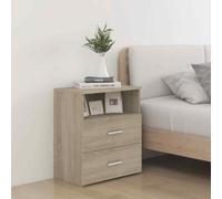 vidaXL Bed Cabinets 2 pcs Sonoma Oak 50x32x60 cm UK