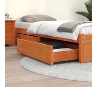 vidaXL Bed Drawers 4 pcs Wax Brown Solid Wood Pine