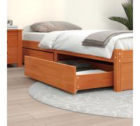 vidaXL Bed Drawers 4 pcs Wax Brown Solid Wood Pine