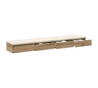 vidaXL Bed Drawers Artisan Oak 180 x 36.5 x 16.5 cm Engineered Wood, Ample Storage, Minimalist Decor, Stylish Unit for Bedroom Furniture, Modern Bed Drawer with Push-To-Open Function