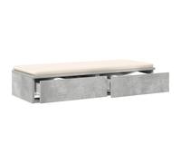 vidaXL Bed Drawers Concrete Grey 80 x 36.5 x 16.5 cm Engineered Wood