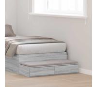 vidaXL Bed Drawers Grey sonoma 80 x 36.5 x 16.5 cm Engineered wood