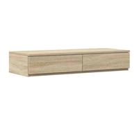 vidaXL Bed Drawers with Drawer Sonoma oak 90 x 36.5 x 16.5 cm, Bedroom, Modern Nightstand, Small Storage Solution, Elegant Bedside Table, Compact Minimalist Design, Functional Furniture