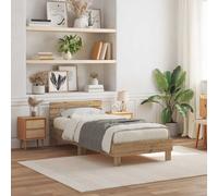 vidaXL Bed Frame Artisan oak 75 x 190 cm Engineered wood
